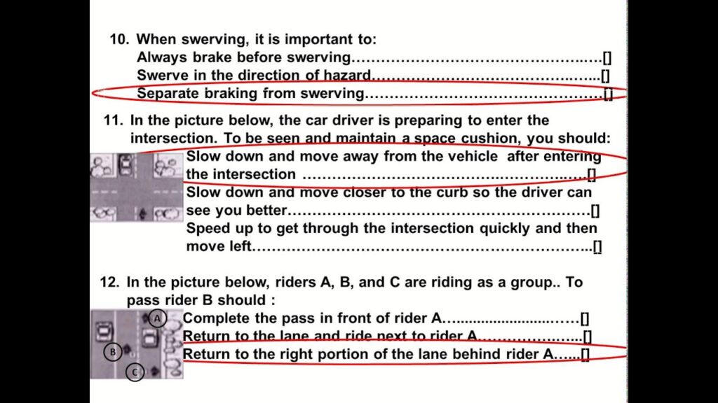 the Motorcycle Knowledge Test