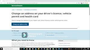 How to Change Your Address on Your Ontario Driving License,